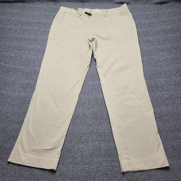 Lauren Ralph Lauren Pants Mens 38x32 Flat Front Stretch Chino Khakis Casual - Picture 1 of 8